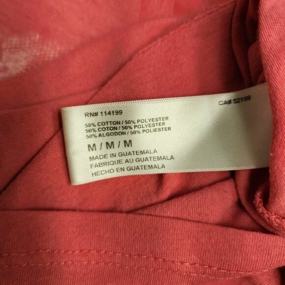 Roxy V-Neck Pink Top Women's Medium y2k 2000s Surfer Beach - Picture 4 of 6